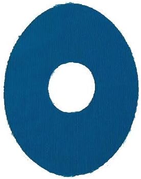 Medical Adhesive Oval Patch Blue- 1"x1" Hole 20 Pack