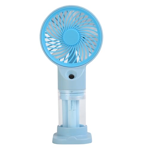 KACCDE Ventilador portátil de mano de 3 velocidades ajustable por USB, recargable, funciona con pilas, ventilador de escritorio para viajes, oficina y exteriores