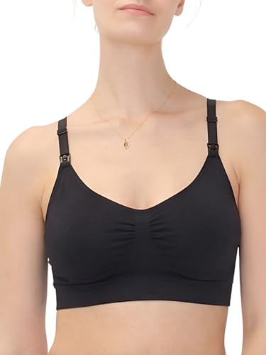 Image of HATCH The Essential Nursing & Pumping Bra, Wireless, Hands-Free Pull-Down Design for Breastfeeding, Light Support