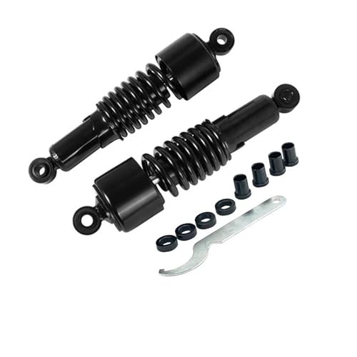 Amortisseurs arrière noirs 267mm pour cruiser en Sportster 883 lors de vos road trips