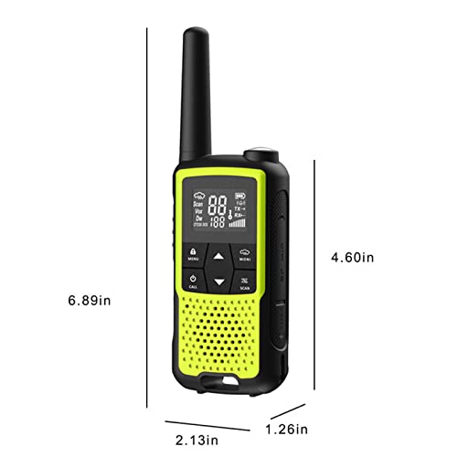 Baofeng F22 Frs Radio License-Free Walkie Talkie 22 Channel 12 Noaa Weather Channel Led Flashlight Hands-Free Two Way Radio With Earpiece (2 Pack, Green) #TOP5