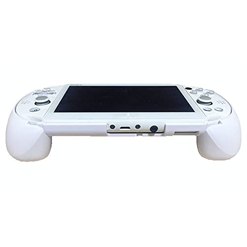 Hand Grip Handle Joypad Protective Case with L2 R2 Trigger Button Grips Holder for Sony PS Vita 2000 PSV 2000(White)