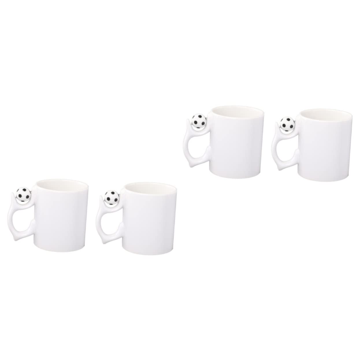 ABOOFAN 2 Set Coppa Di Calcio Tazze Doppio Tazzine Caffe Bicchieri Caffe Coffret Mug Tazza Da Latte Bicchierini Da Caffe Tazza Da Tazza Boccale Di Latte Tazza Di Caffè Ceramica 2 Pezzi * 2