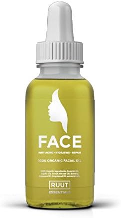 HAIRMETTO Organic Facial Oil Blend, Rosehip, Jojoba, Argan & Evening Primrose, Hydrating & Anti-Aging, Lightweight Non-Greasy Oil for Dry Skin, 30 mL