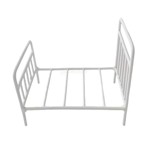 Cama para casa de muñecas 1/12 ideal para juegos de imitación infantiles en dormitorios