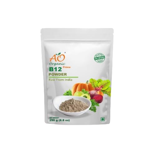 AO Organic B12 NutriPowder: Pure Vitamin B12 Energy & Cognitive Support Supplement