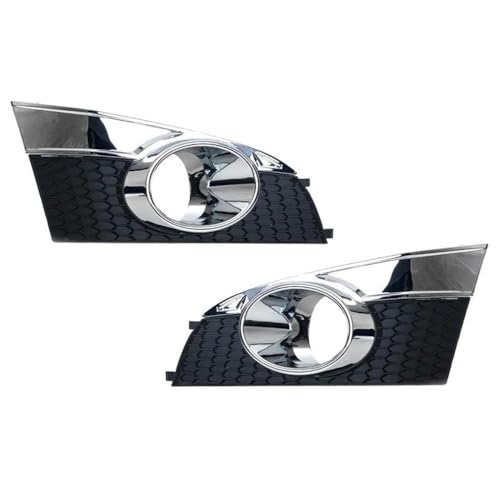 車のフロントバンパー、フォグランプグリル、フォグランプフレームトリム シボレーの場合 キャプティバの場合 2012-2014 自動車部品(Chrome,1 Pair)