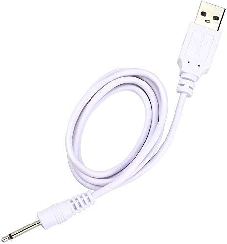 2 Pack Wand Charger Replacement DC Charging Cable Set Compatible with lovesense,Compatible with Tracys Dog,Tracy's Dogg Beauty Instrument USB Charger Cords 2.5mm Wand Vibrating Massager Charger