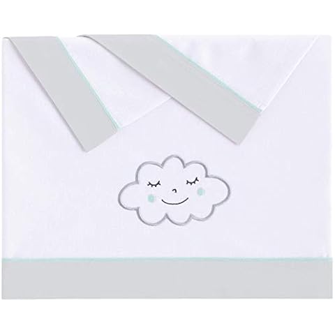 Sábanas 100% Algodón CUNA 60X120 - Nuvola Menta Cover