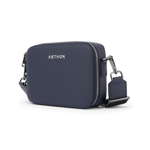 Image of AETHON | Abyss Sling Bag | Unisex Crossbody Bag | Saffiano PU Leather | Stylish Bag Perfect for Airport Look