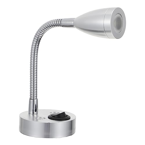 Parliky 3W Wall Mounted LED Reading Light Flexible Spotlights for Rvs Yachts and Indoor Use Elegant Design Easy to Install Warm Illumination