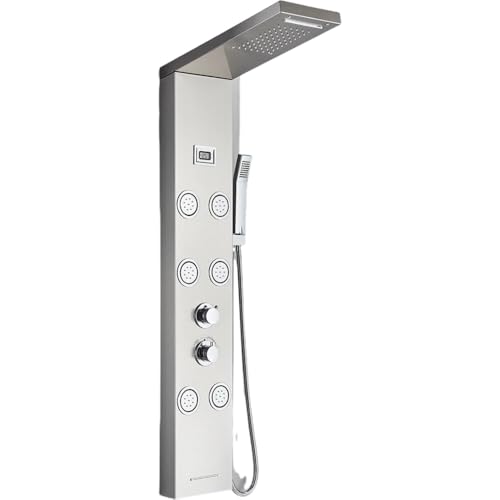 Panneau de douche cascade de pluie anti-calcaire pour remplacer votre vieille robinetterie entartrée