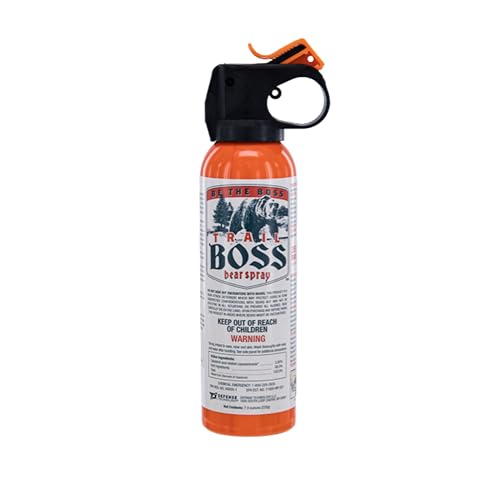 Trail Boss Bear Spray - 35 ft Range, Maximum Strength, EPA Registered Spray for Bears, 7.9 oz, Hiking, Camping, Backpacking, Fishing, & Outdoor Safety