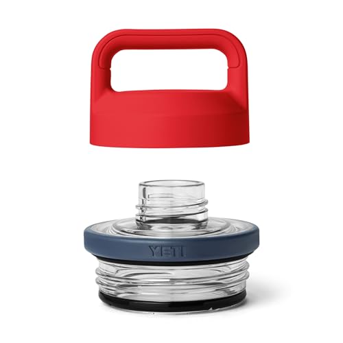 Image of YETI Rambler Bottle Chug Cap, Rescue Red /Navy