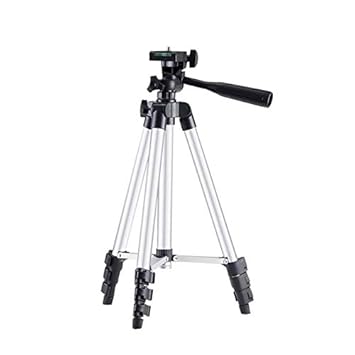 Tripod 3110 Smart Aluminium Adjustable Portable and Foldable Tripod Stand Clip and Camera Holder