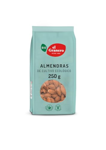 El Granero Integral - Almendras BIO - 250 g - Alto Contenido en Nutrientes - Mejoran la Salud Ósea y Cardiovascular - Propiedades Energéticas y Calóricas - Aptas para Veganos