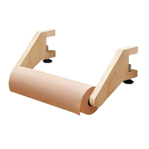 Genérico Portarrollos de papel para actividades creativas – Caballetes de madera para artes creativas | Soporte de mesa para rollo para colorear | Para adultos, adolescentes, oficina, sala de juegos