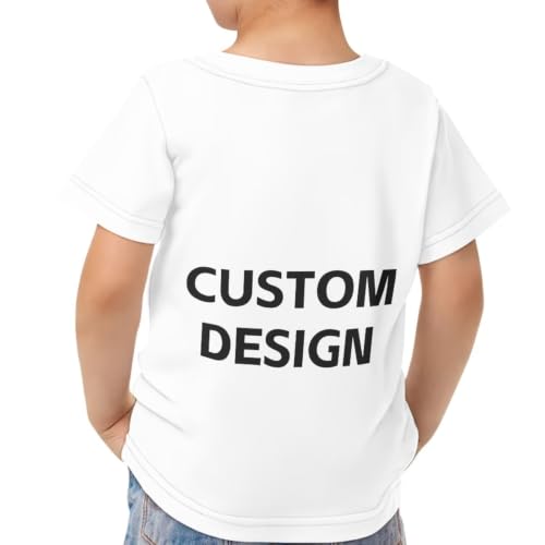 Image of Xhuibop Kids Tshirts Girls Boys 3-16 Years Summer Clothes for Teens Loose Fitting Tops