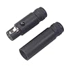 H HILABEE 2x Mini XLR 3-pins stekker microfoon DIY audio afgeschermde stekker voor MIC-kabel