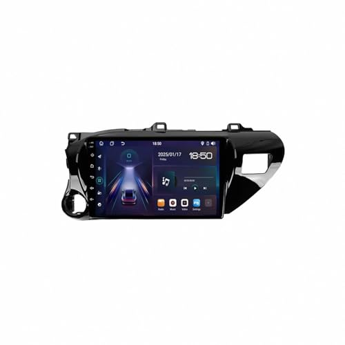 Radio Coche Carplay Inalámbrico Mirror Link para Toyota Hilux con Pantalla HD y Cámara Trasera