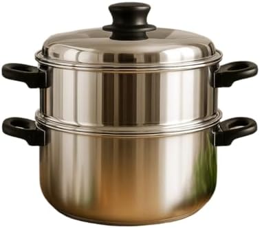 Panela a Vapor Banho Maria de Alumínio 3,4L com Tampa – Ideal par...