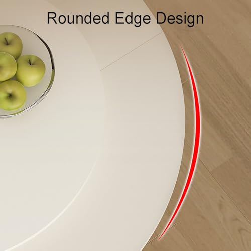 Table de salle à manger ronde pliable 80 cm pour petit espace