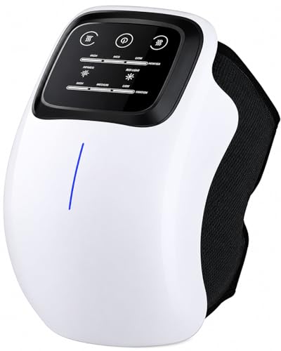 Image of Knee Massager for Pain Relief with Heat & Vibration | Electric Knee Massager for Arthritis, Joint Pain & Stiffness | Rechargeable Portable Knee Therapy Device for Elderly & Daily Use