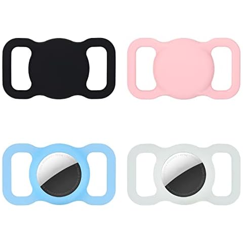 QIMEI-SHOP Funda de Silicona para Airtag para Collares de Mascotas Cover