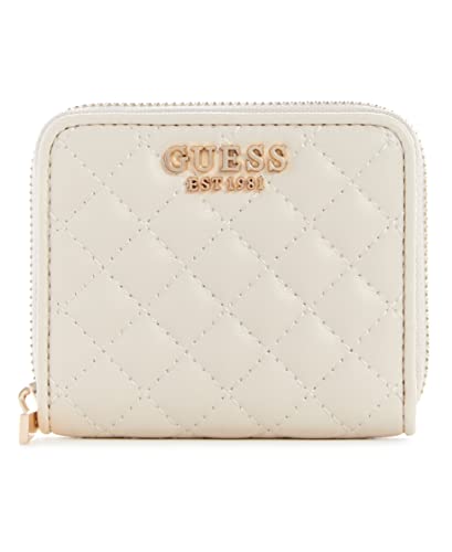 Guess Adam Small Zip Around Wallet, Stone #TOP29