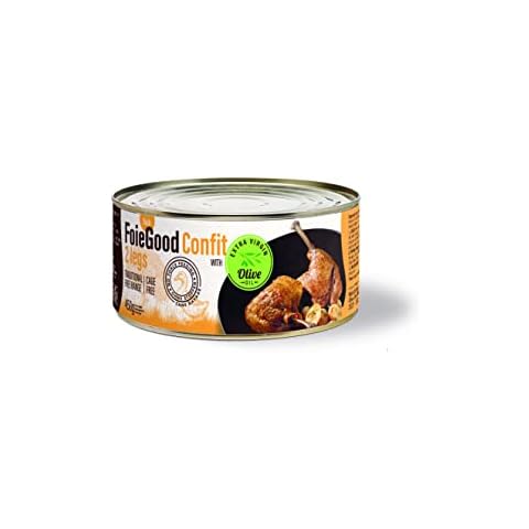 Foie Good, 2 Legs Duck Confit, Ideal for Appetizers, No Forced Feeding, 700 Grams Cover