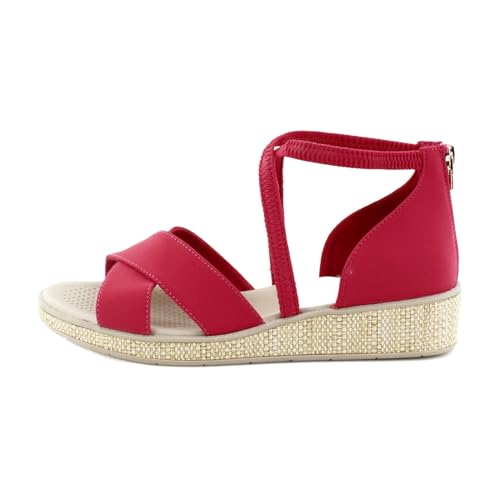 BZees Women's Bali Sand Wedge Sandal2