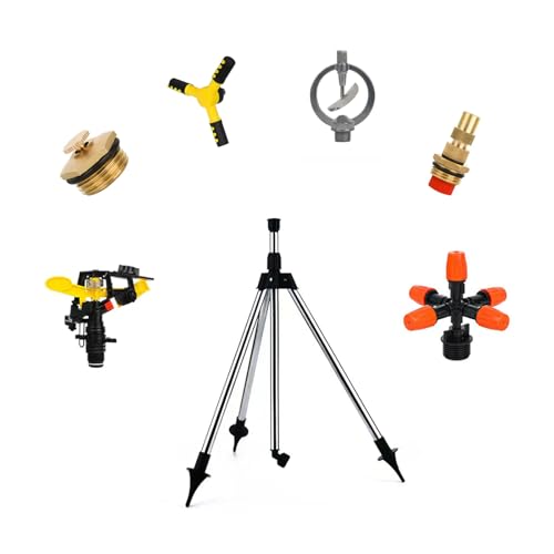 Tripod-Sprinkler-6-Different-Impact-sprinklers-Spray-Water-Spray-Two-Modes-360-Large-Area-Coverage-Suitable-for-Garden-Farm-Yard-Lawn-Irrigation-sprinklers-for-Yard-Water-Sprinkler-for-Lawn