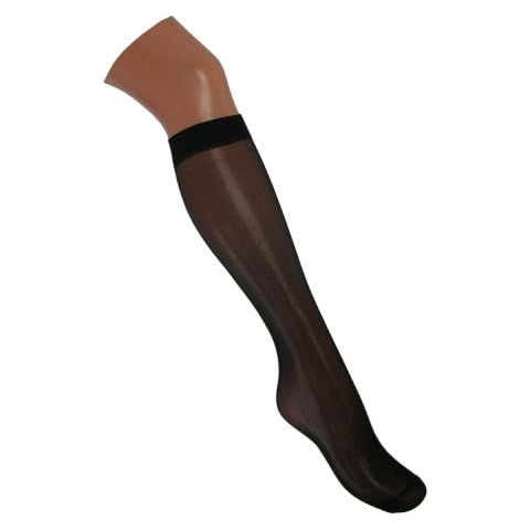 The Tight Shop (10 Pairs) 15 Denier Knee Highs (Black) Cover