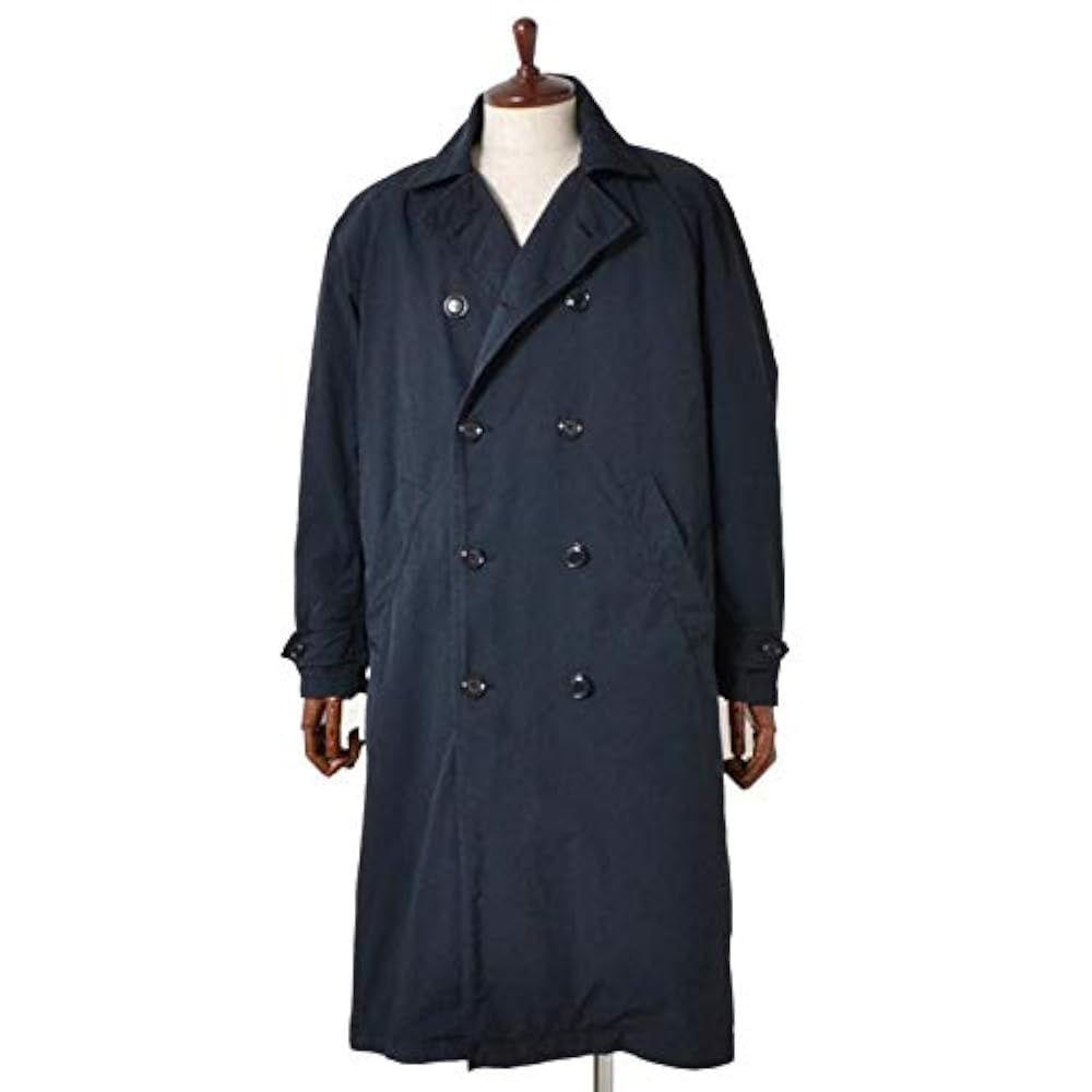 メンズ ASPESI アスペジ 秋冬トレンチコート ネイビー ライナー付き