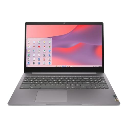 Image of Lenovo IdeaPad 3i Chromebook 15.6 inch FHD Laptop, Intel Celeron N4500, 4GB Memory, 64GB eMMC, Intel UHD Graphics, Chrome OS, Artic Grey