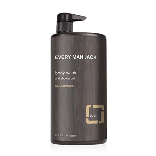 Every Man Jack Body Wash, Sandalwood 33.8-ounce