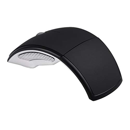 Mouse óptico sem fio de 2,4 GHz da Almencla, mouse sem fio de arco dobrável com receptor USB para la