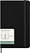 Moleskine Wochenplaner, Vertikaler Wochenkalender 2026 12 Monate, Fester Einband und Gummibandverschluss, Farbe Schwarz, Größe Large 13x21 cm