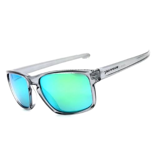 Generic Peppers High Tide Grey Frame Brown Polarized With Green Mirror Lens Sunglasses