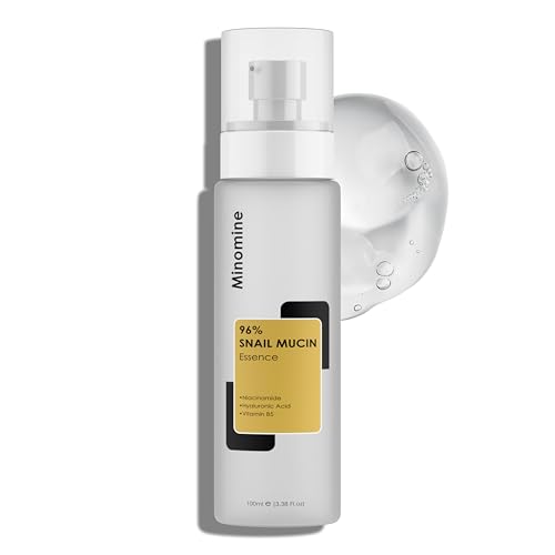 96% Snail Mucin Power Essence | Lightweight Face Gel Serum with N...