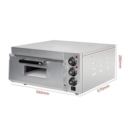 Image of 'Machine Chef' Electric Pizza Oven Machine with Stone size 16x 16 inches & Timer with 5 Year Warranty