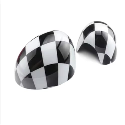 Couvercle de rétroviseur pour Mini Cooper R50, 2 coques autocollantes pour pliage manuel, LHD