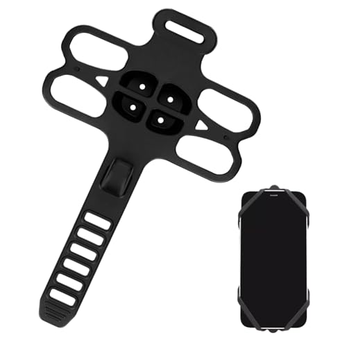 Generisch Soporte para teléfono para bicicleta – Cunas de silicona ajustables antigolpes, soporte para teléfono para viajes de negocios, vacaciones, fin de semana, viajes diarios, viajes de larga