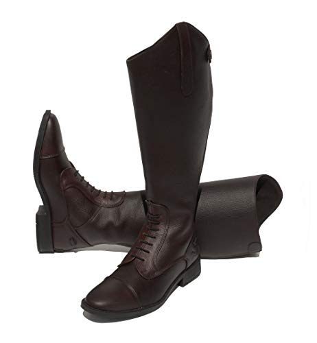 Rhinegold 817EWBN-6.5 Luxus Extra-Botas de equitación de Piel, Mujer, marrón, 6.5 (EU40)