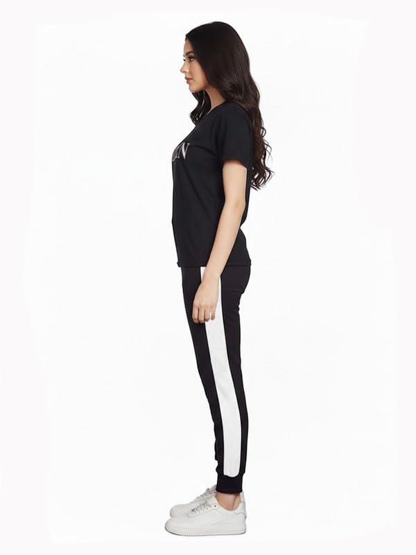 Image of DTR FASHION Women's Polyester Blend Queen Letter Print Tracksuit | Co-ord Set For Women| Active Wear Suit Set For Women