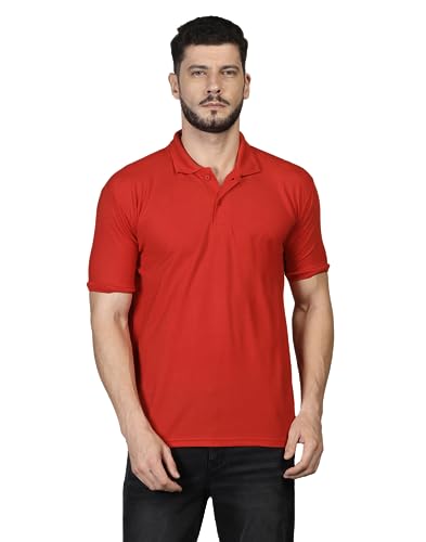Image of INKKR Men's Casual Polo Neck Half Sleeve Solid T-Shirt (Pack-3)