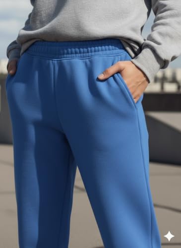 Image of Mack Jonney Women's Solid Fleece Track Pants | Warm & Durable Casual Lowers | Trendy Lowers-M5306