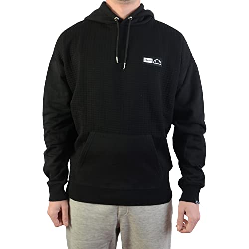 Sweat à capuche Nanga Ellesse hoodie homme sportswear coton noir avec cordon