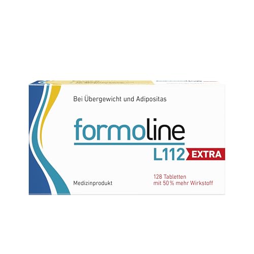 formoline L112 EXTRA: Medizinprodukt zum Gewichtsmanagement mit Wirk-Ballaststoff L112, Klinisch belegt, auf natürlicher Basis, Entwickelt in Deutschland, 128 Tabletten
