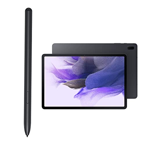 Image of Galaxy Tab S7 Fe S Pen Replacement Stylus Pen For Samsung Galaxy Tab S7,Tab S7 Fe Sm-T730,Sm-T733,Sm-T736B Touch Pen(Withoutbluetooth)+ Tips /Nibs(Mystic Black)